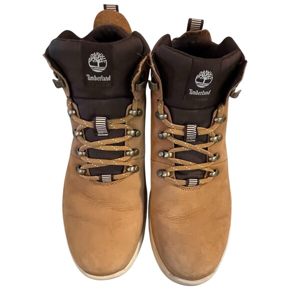 Timberland Mens Tan Boltero Mid Hiker Lace Up Nubuck Hiking Boots Size 11 US - Picture 5 of 10